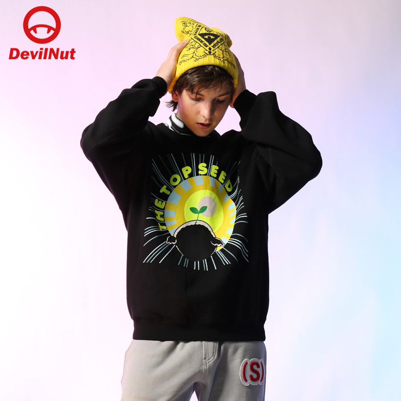 恶魔潮牌灰色DEVILNUTDNS新款