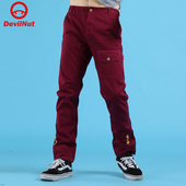 SFO 梭织 NUT潮牌 DEVIL 休闲 恶魔 纯棉 长裤 纯色 男款