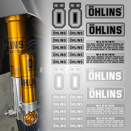 OHLINS欧林斯避震器反光防水贴纸