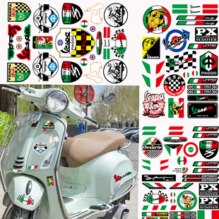 适用维斯帕vespa SPint150 946 GTS300贴纸摩托车改装件头盔拉花