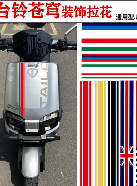 摩托车身贴纸适用台铃苍穹封神九号小牛fx电动车拉花改装配件防水