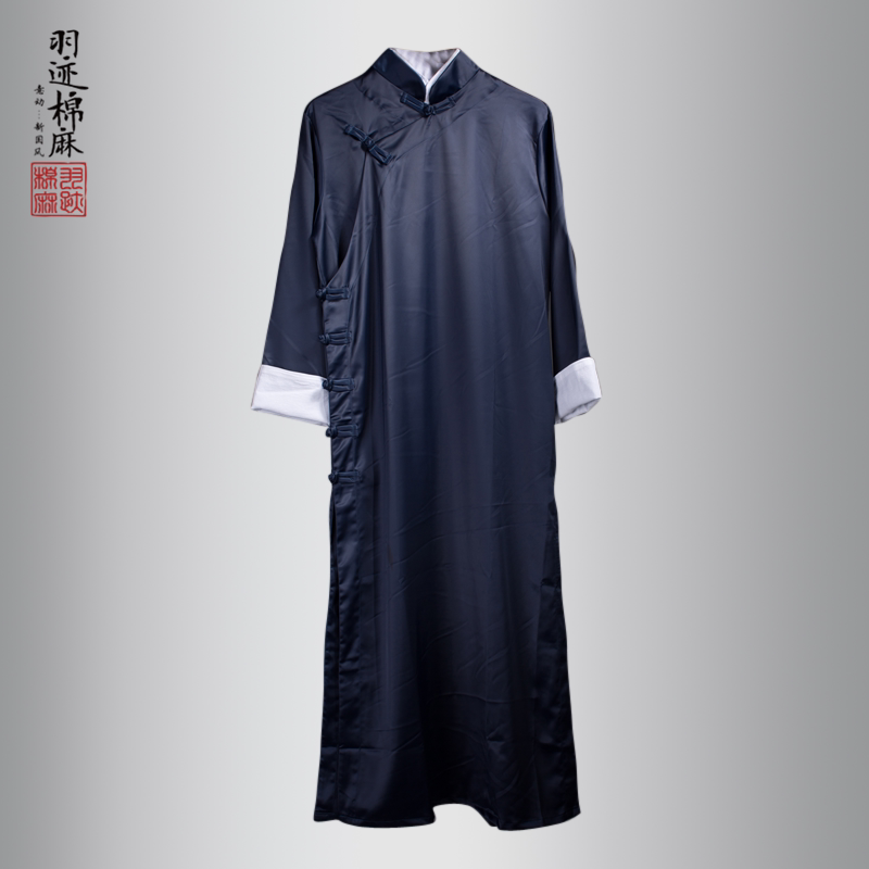 Chinese style Antiquity men's wear ancient costume Tang costume Retro Republic of China clothing Satin The gown Robe Crosstalk Coat Mandarin jacketin the Men's clothing, National Costume(new), Other National Costume category - from Buy2taobao.com to provide professional Taobao agent buy service