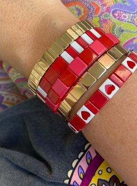 小手链美国搪瓷百搭叠戴冷谈