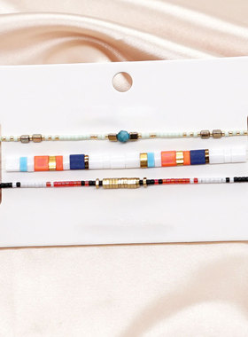 mmw男女款玻璃波西米亚显白手链