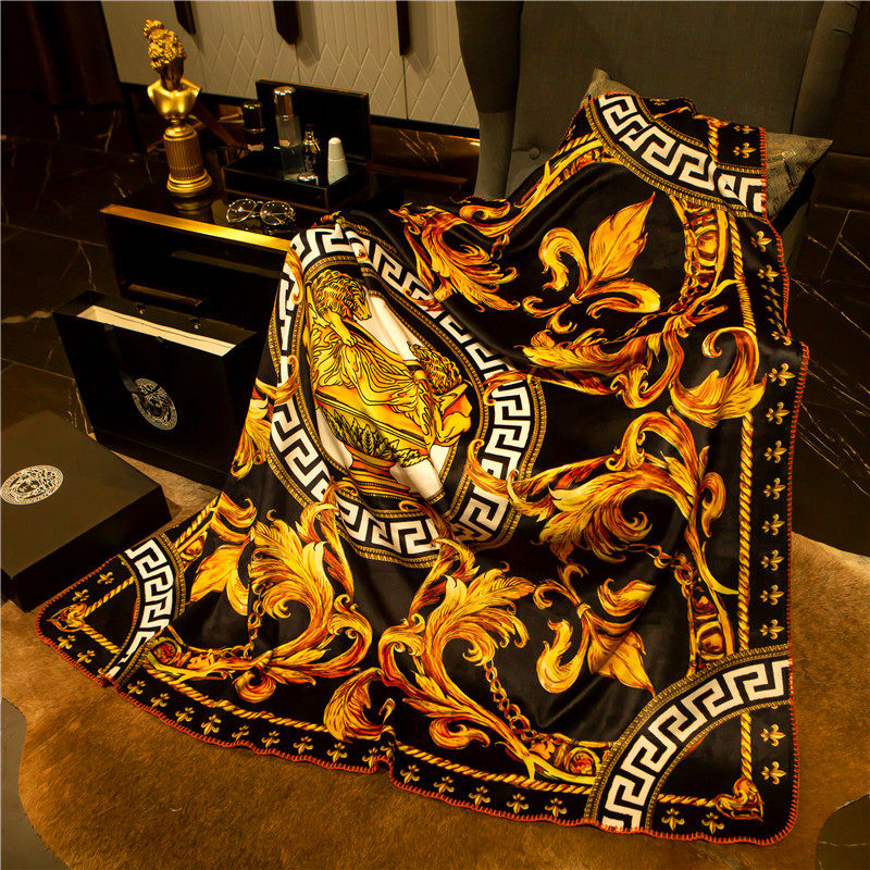 沙發毯子美杜莎四季毛毯蓋毯歐式