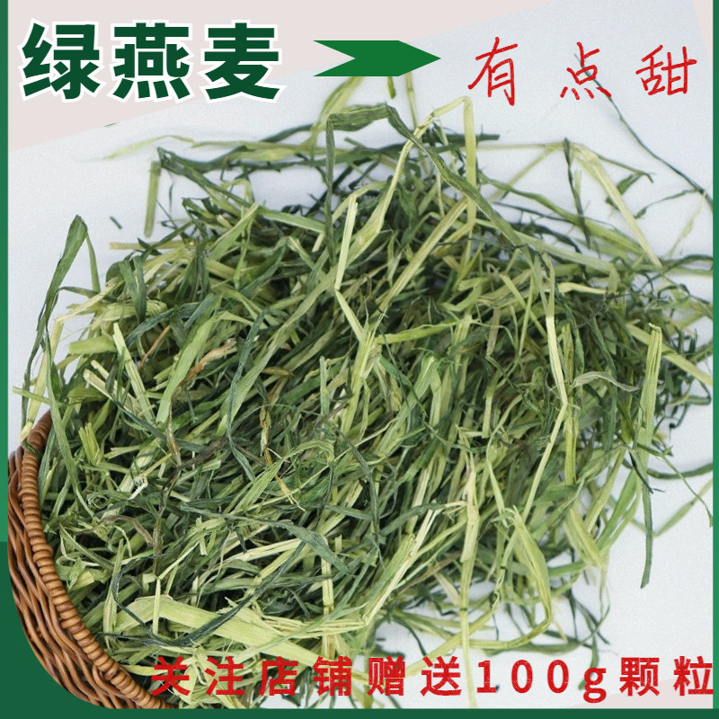 现货 燕麦草500g国产晒干燕麦草干草兔子荷兰猪龙猫草段绿燕麦草