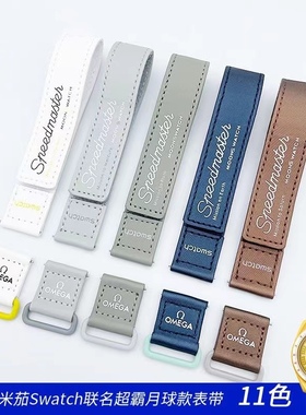 适配欧米茄联名斯沃琪表带魔术贴星座表带行星系列水星土金星20mm