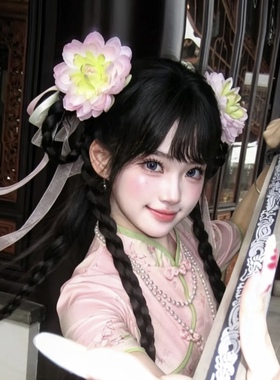 古风汉服cos中华娘头饰飘带发夹