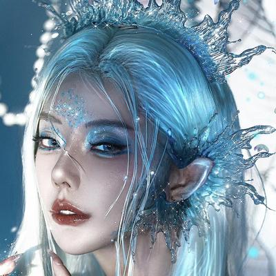 人鱼公主发箍滴胶原创鲛人耳挂