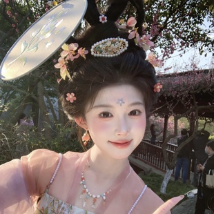 国风头饰U钗簪子发冠古风发饰发钗女汉服配饰妆造 唐风明制新中式