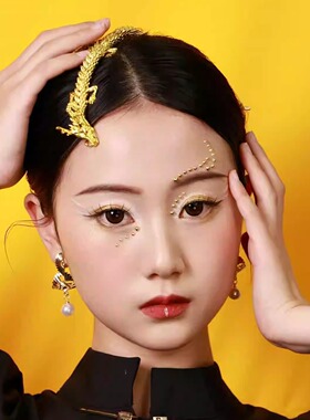 龙女头饰神女龙年新中式发饰3d打印关节龙模型汉服古风创意饰品