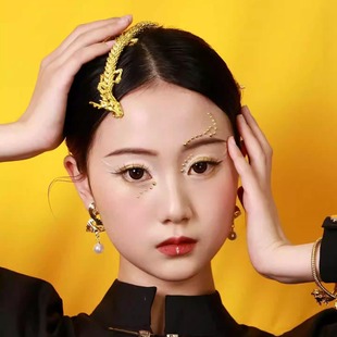 龙女头饰神女龙年新中式发饰3d打印关节龙模型汉服古风创意饰品