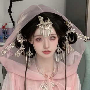 少数民族发饰汉服短流苏发簪苗族头饰苗银发簪侗族发梳古风妆造