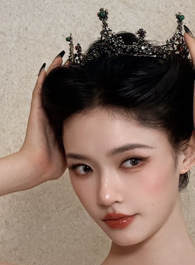 林允同款头饰希腊圣母巴洛克古风金叶子树叶发箍橄榄皇冠新娘头冠