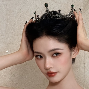 林允同款头饰希腊圣母巴洛克古风金叶子树叶发箍橄榄皇冠新娘头冠