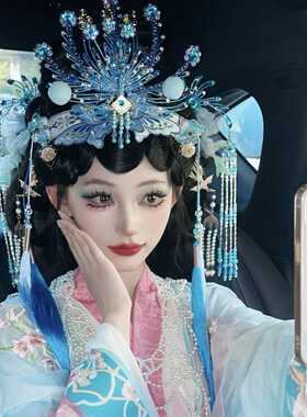 戏曲风发冠合金古风头饰汉服发带