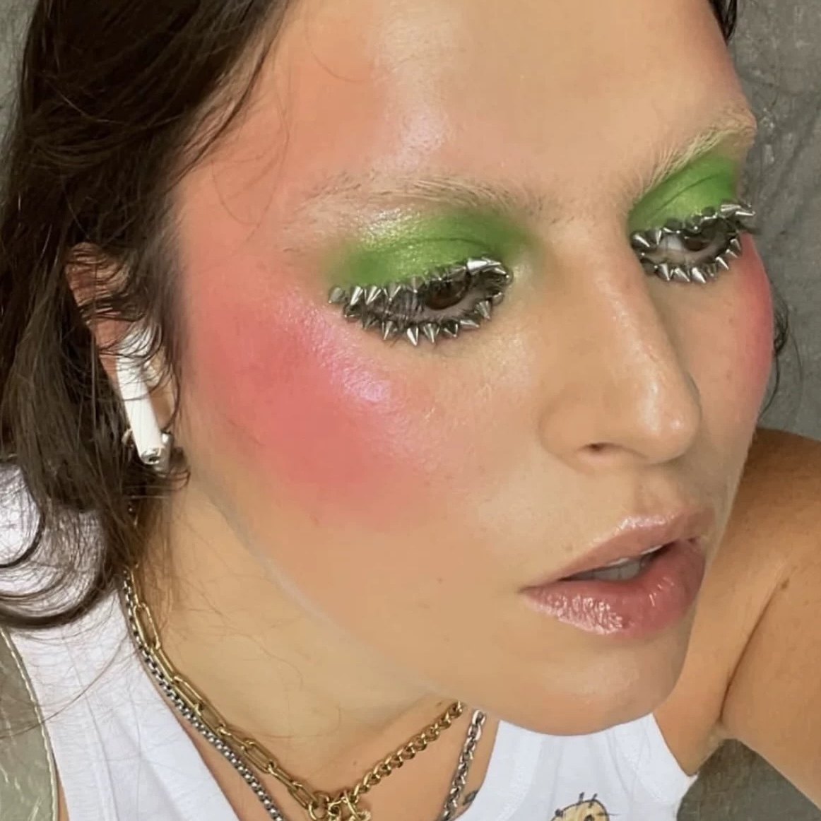 2025新款暗黑朋克风金属半圆尖锥眉钉贴鼻钉贴铆钉美甲饰品贴钻,饰品/流行首饰/时尚饰品新,发饰,淘宝优惠券,粉丝福利购,淘宝优惠卷