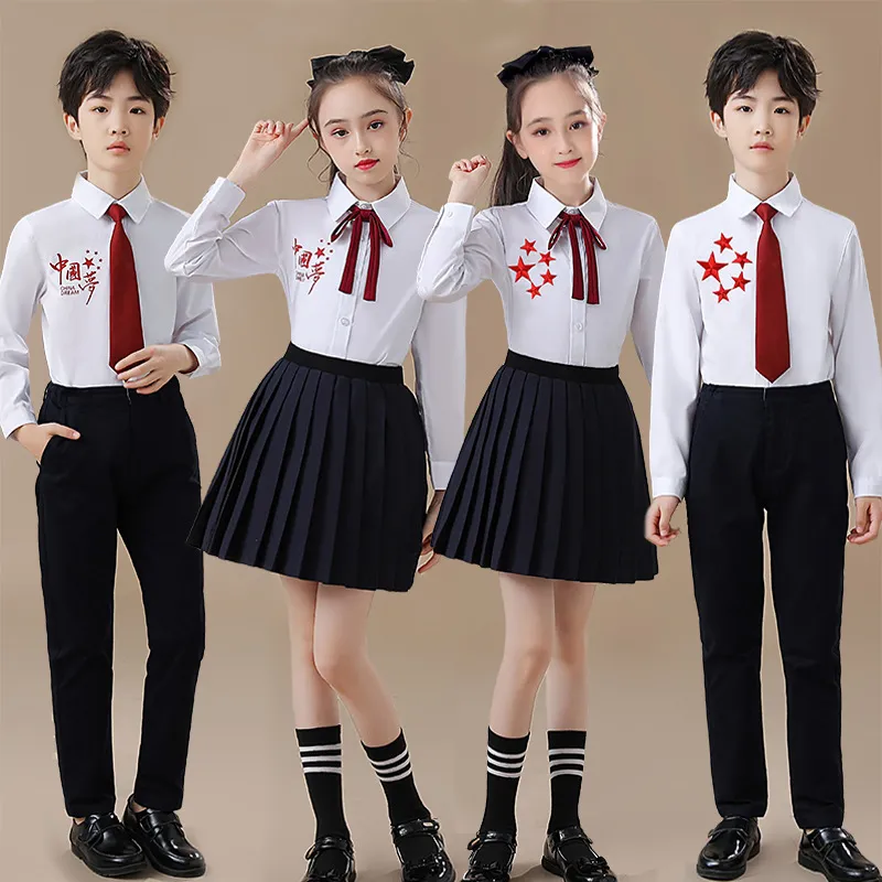 六一儿童合唱朗诵爱国演出服