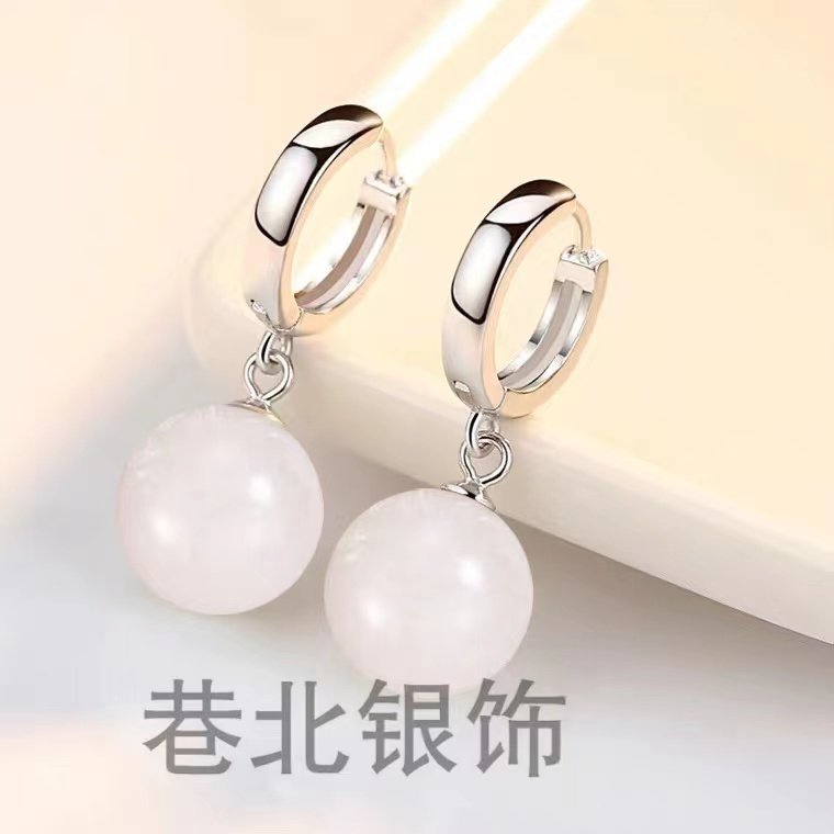 百搭耳环2024年新款爆款玉石925银999足银耳饰新中式气质耳坠银饰,珠宝/钻石/翡翠,耳饰,淘宝优惠券,粉丝福利购,淘宝优惠卷