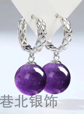 天然水晶耳环2024年新款爆款925银999足银高级感耳饰气质耳坠女