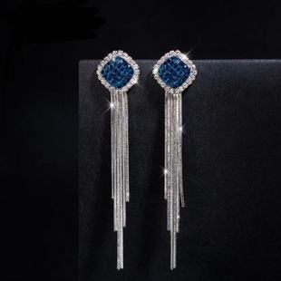 s925純銀流蘇耳環(huán)女2024年新款 名媛 時(shí)尚 耳飾氣質(zhì)耳墜高級(jí)大氣長(zhǎng)款
