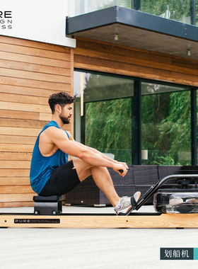 WaterRower美国进口家用室内智能水阻划船机实木健身器材VR2