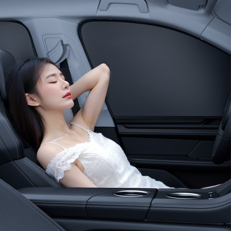 汽车遮阳帘车窗磁吸式防晒隔热布罩遮阳挡车用侧挡遮阳板遮光