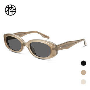 木九十专柜正品 ins造型墨镜 MJ102SK503小椭圆框太阳镜2024时尚