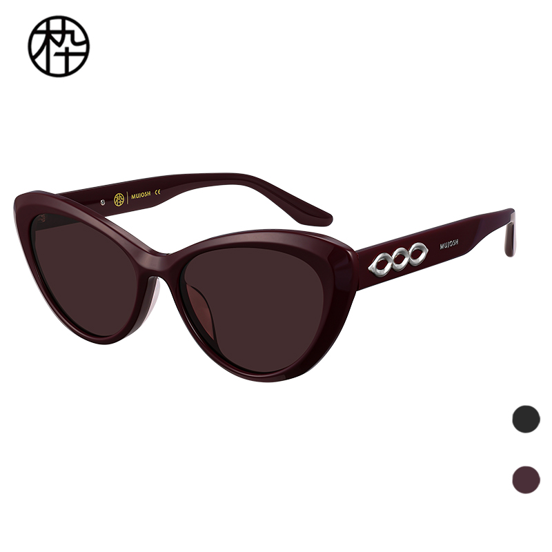 木九十25新款专柜正品MJ12SM1546优雅时尚猫眼太阳镜欧美时尚女士