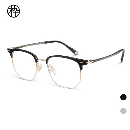 木九十专柜正品MJ11FN1041时尚造型潮流多边形金属半框眼镜框架