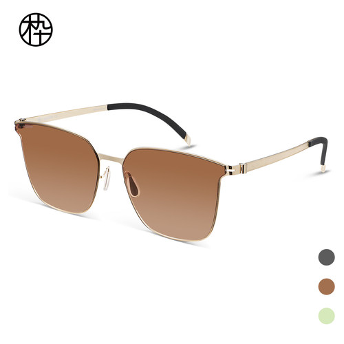 木九十专柜正品MJ11SN1502时尚方形轻薄太阳镜细薄金属框造型酷