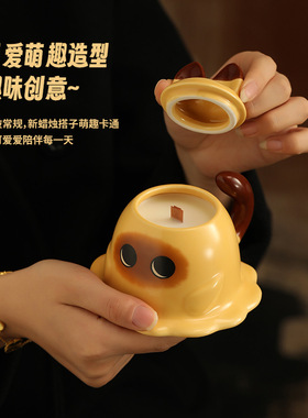 可爱暹罗猫圣诞节香薰蜡烛礼盒送女生实用生日礼物高级感摆件礼品