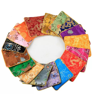 首饰收纳袋子锦囊布袋佛珠文玩手链袋手串束口袋绒布袋刺绣小福袋