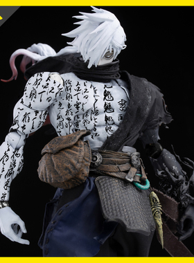 【定金】 蚀刻人型《毒巫》张青 书法版1/12可动武士人偶手办摆件