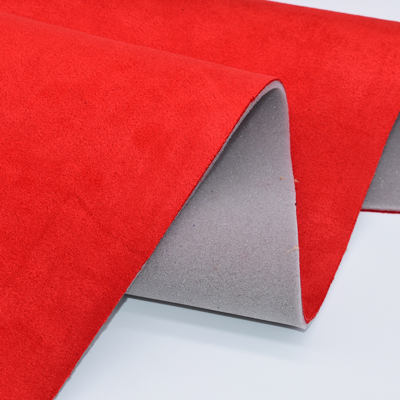 复合面料海绵复合麂皮绒翻毛布拉伸有弹力汽车顶棚布复合面料厂家