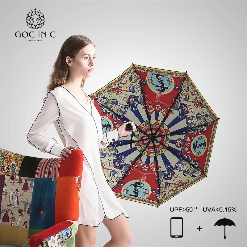 GOC IN C万花筒随行晴雨伞黑胶小黑伞太阳伞防晒防紫外线|msdalam kategori rumah harian, payung/gear hujan/Rain/Lembap-bukti, payung - dari Buy2taobao.com untuk memberikan perkhidmatan ejen Taobao profesional membeli