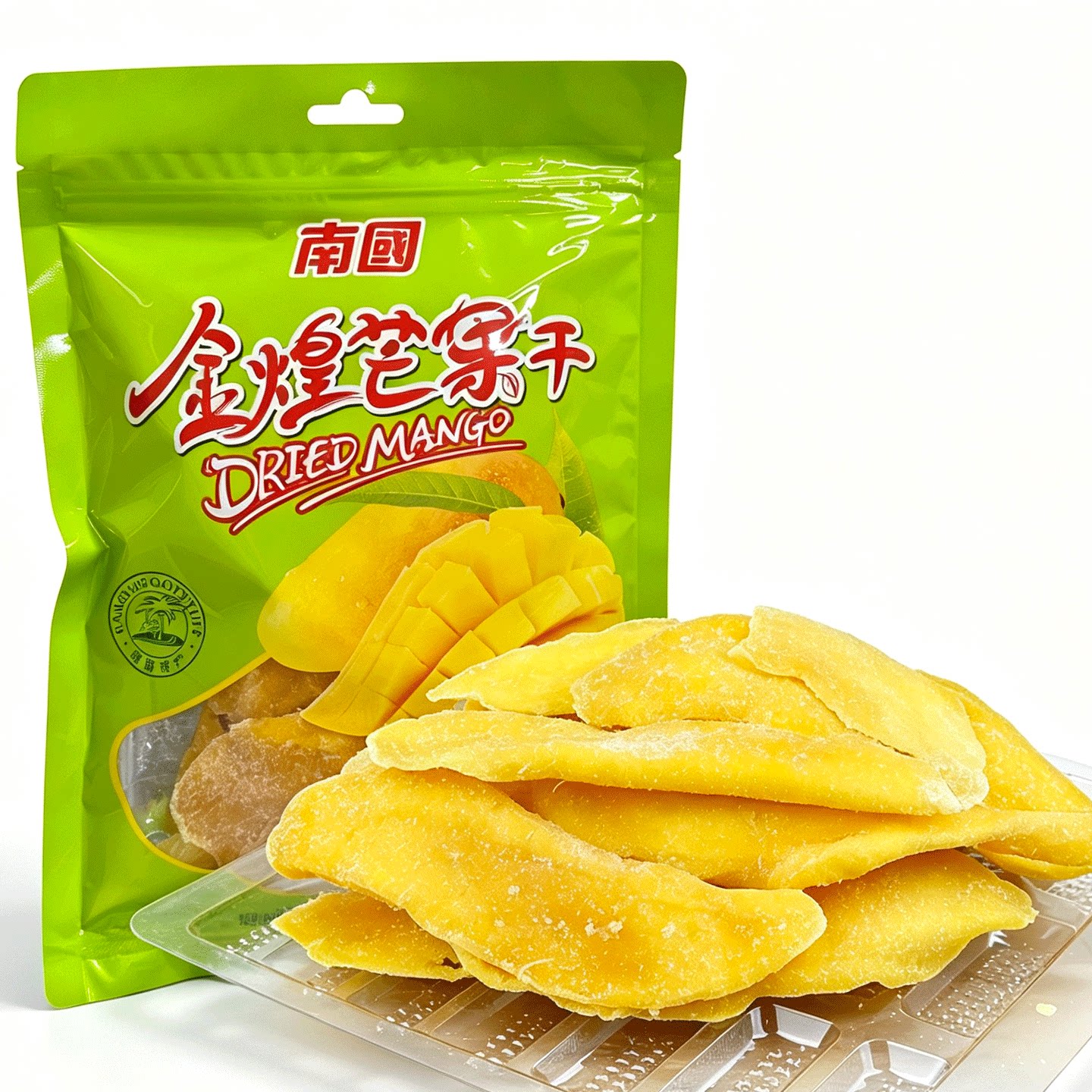 南国金煌芒果干158gx2袋 海南特产果肉芒果干芒果片蜜饯芒果