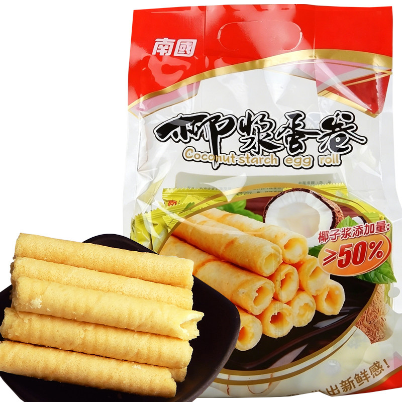 南国椰浆蛋卷椰香薄饼