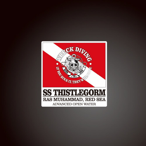 汉魂贴纸适用于SS Thistlegorm货轮沉船贴纸潜水高品质贴纸7776