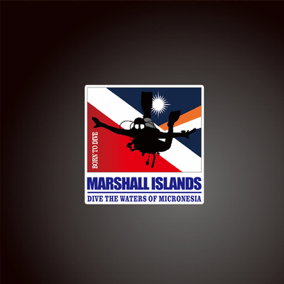 汉魂贴纸适用于潜水贴纸探索马绍尔群岛汽车贴纸 6313