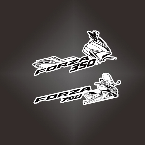 汉魂贴纸适用于本田FORZA350 750摩托车个性贴纸定制反光贴纸7104