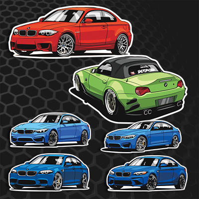 汉魂贴纸适用于宝马3系1系2系M2 M3 M4 M5 Z4 车贴个性贴纸 3934