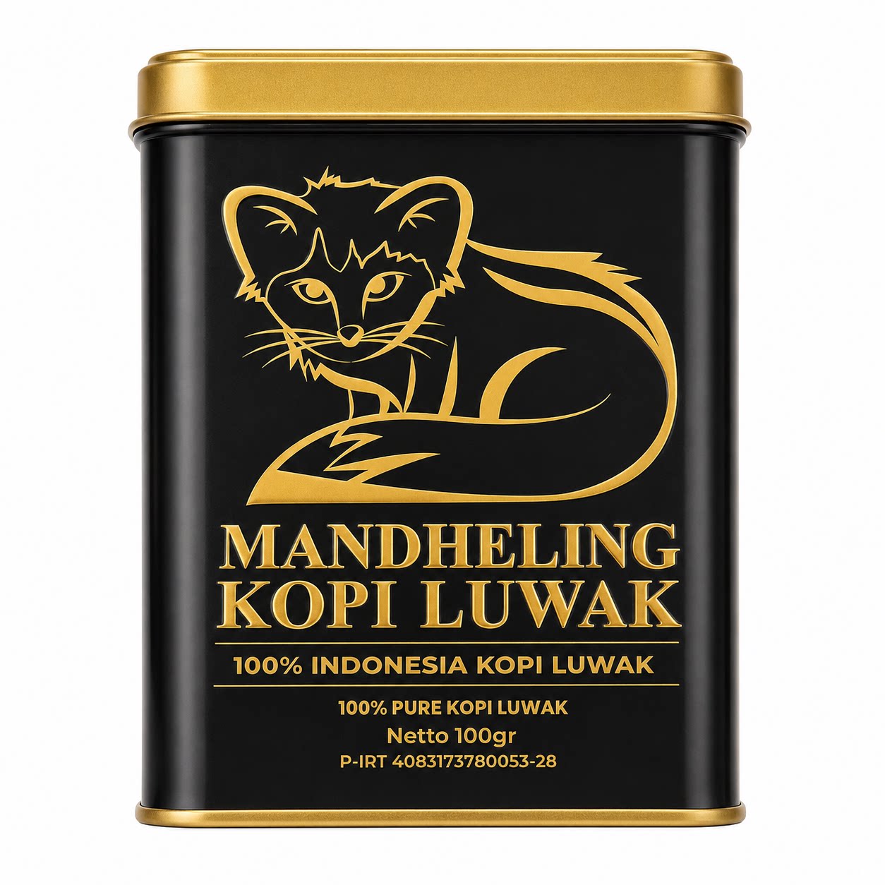 印尼原装Worcas曼特宁猫屎咖啡100g铁罐礼盒装现磨黑咖啡香醇浓郁