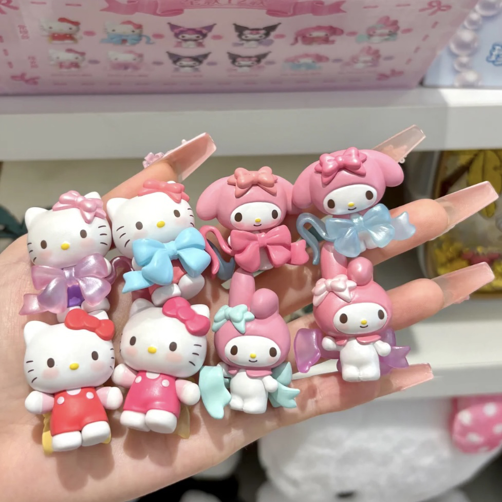 mimiso名创优品三丽鸥爱意蝴蝶结萌趣豆凯蒂猫库洛米盲盒萌粒摆件