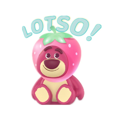 Miniso, Дисней, шлем, клубника, милая фигурка