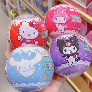 MINISO名创优品三丽鸥玉桂狗积木迷你扭蛋机库洛米可爱玩具小礼物