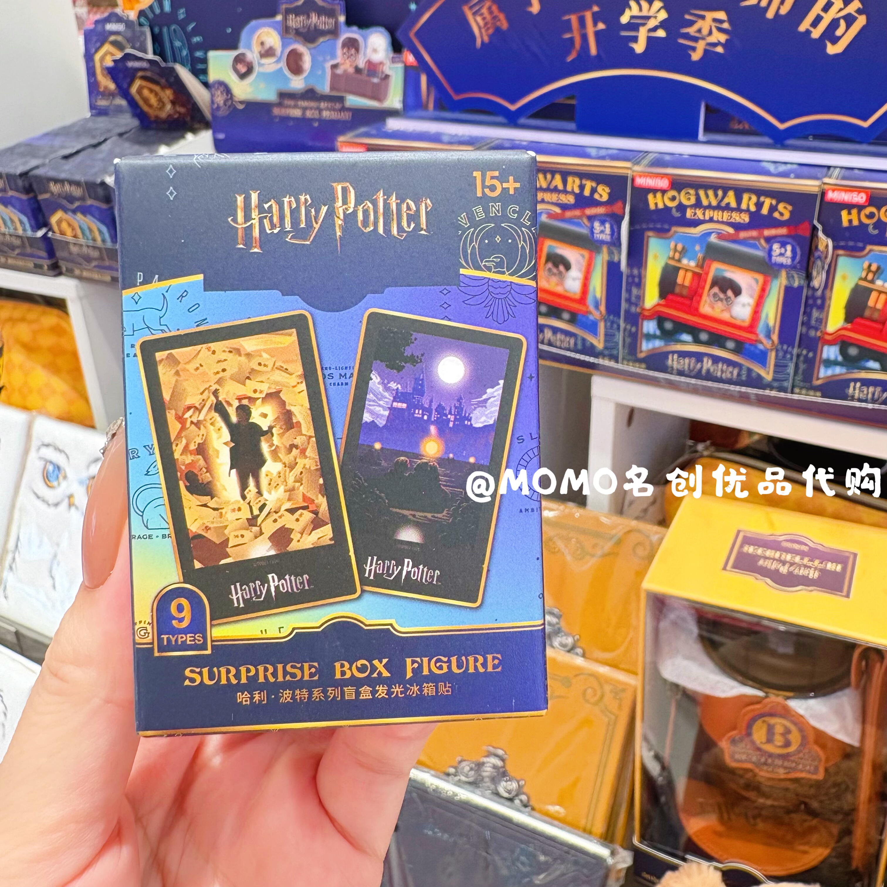 miniso名创优品哈利波特盲盒发光冰箱贴潮玩玩具创意装饰礼物摆件