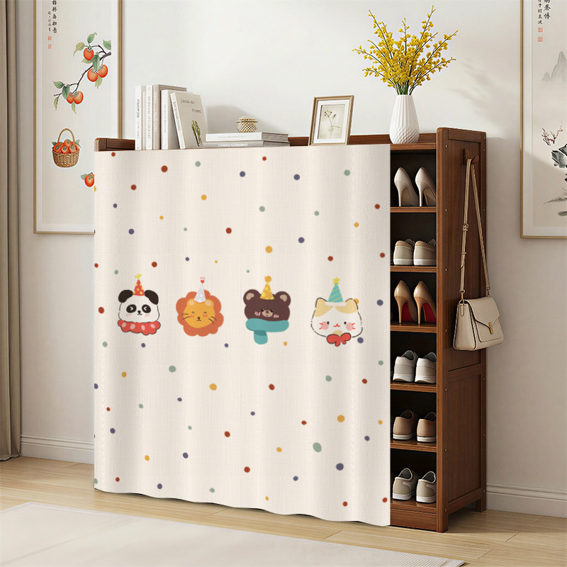鞋架鞋柜遮挡帘隔异味遮丑免打孔隔断帘可拆洗防尘布帘防隐私帘子,居家布艺,隔断帘/隐私帘,淘宝优惠券,粉丝福利购,淘宝优惠卷