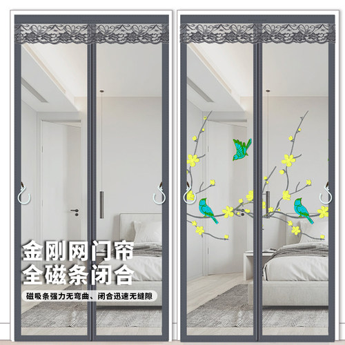 金刚网全磁条强磁力自装门