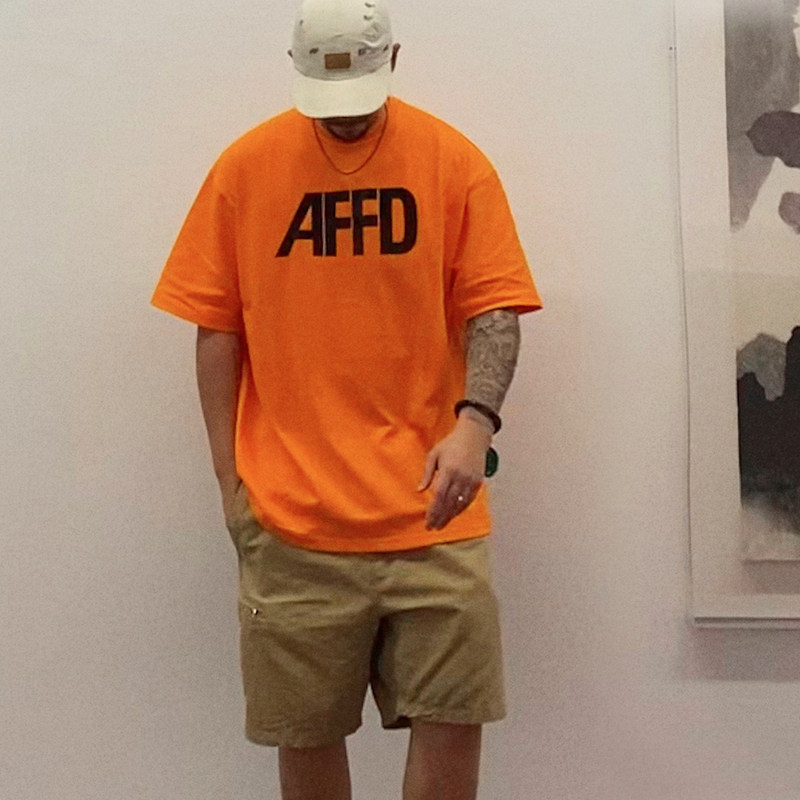夏装新款bboy宽松大码重磅西海岸街舞hiphop小领口短袖T恤男橙色|msdalam kategori Pakaian Lelaki, baju-T - dari Buy2taobao.com untuk memberikan perkhidmatan ejen Taobao profesional membeli